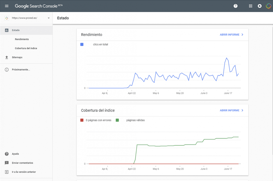 Google Nueva Search Console