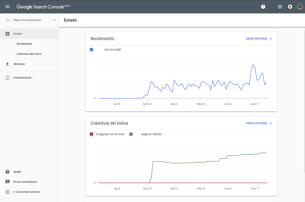 Google Nueva Search Console