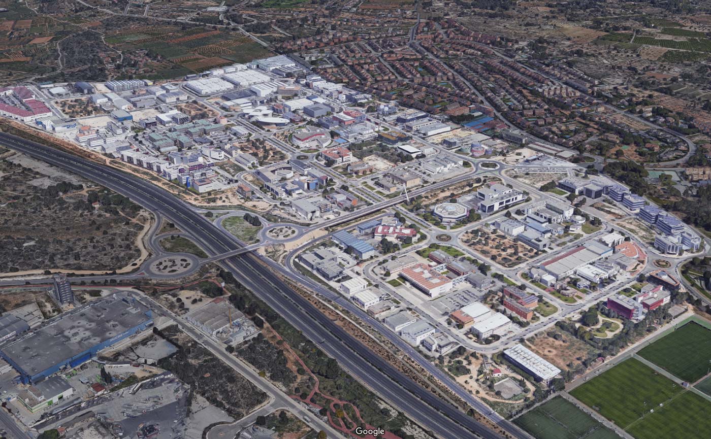 Vista aérea del Parque Tecnológico de Paterna