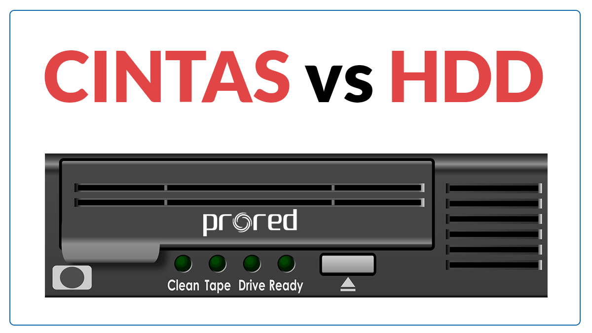 Unidades de cinta vs discos duros hdd