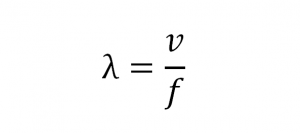 Fórmula de la longitud de onda y frecuencia