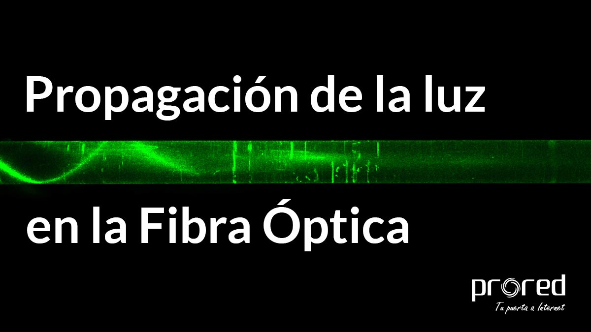 Propagación de la luz en la fibra óptica
