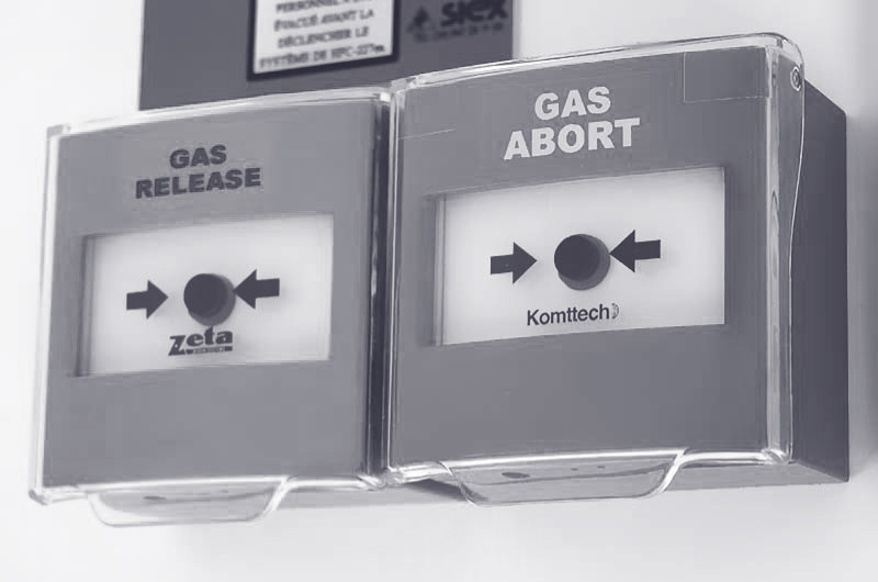 Controles del sistema de extinción por gas del Data Center de PRORED